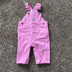 Girls Carhart Bibs size 6 month